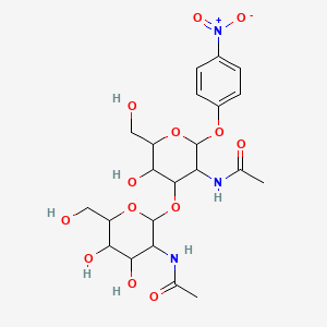 Chemical structure of GalNAcβ(1-3)GlcNAc-β-pNP