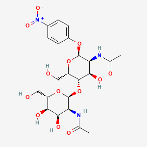 Chemical structure of GalNAcβ(1-4)GlcNAc-β-pNP