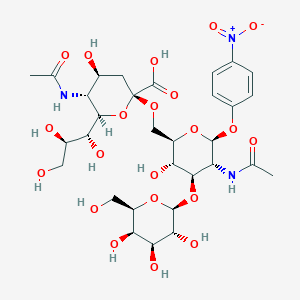 Chemical structure of Galβ(1-3)[Neu5Acα(2-6)]GlcNAc-β-pNP