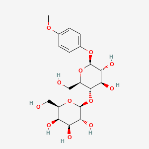 Chemical structure of Galβ(1-4)Glc-β-MP
