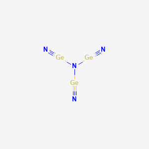 Chemical structure of Germanium nitride (Ge3N4)