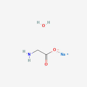 Chemical structure of Glycine sodium salt hydrate