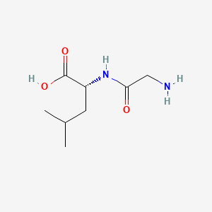 Chemical structure of Glycyl-D-leucine