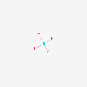 Chemical structure of Hafnium fluoride