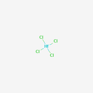 Chemical structure of Hafnium(IV) chloride