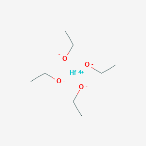 Chemical structure of Hafnium(IV) ethoxide