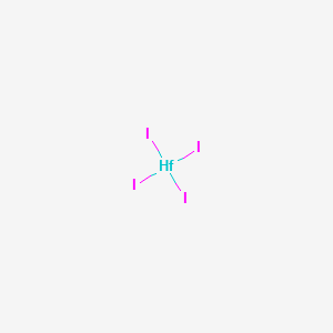 Chemical structure of Hafnium iodide (HfI4)