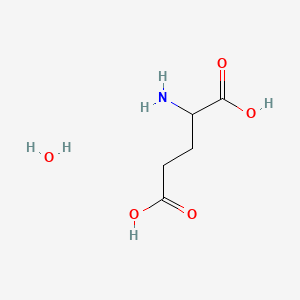 Chemical structure of H-DL-Glu-OH·H2O
