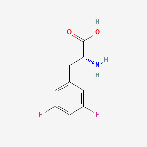 Chemical structure of H-D-Phe(3,5-DiF)-OH