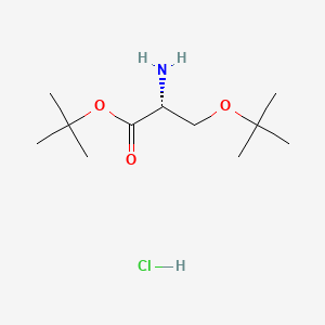 Chemical structure of H-D-Ser(tBu)-OtBu·HCl