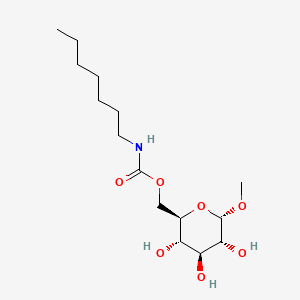 Chemical structure of Hecameg