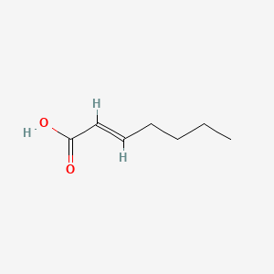 Chemical structure of Heptenoic acid
