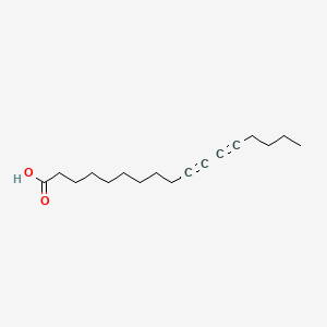 Chemical structure of 10,12-Heptadecadiynoic Acid