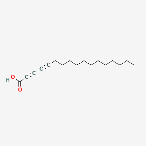 Chemical structure of 2,4-Heptadecadiynoic Acid