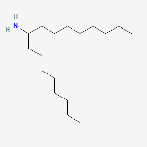 Chemical structure of Heptadecan-9-amine
