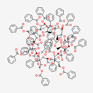Chemical structure of Heptakis-(2 3 6-tri-O-benzoyl)--CY
