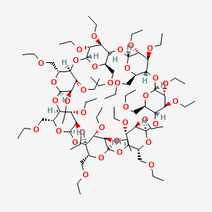Chemical structure of Heptakis(2,3,6-tri-O-ethyl)-β-cyclodextrin