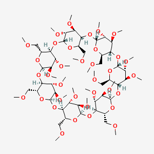 Chemical structure of 2,3,6-tri-O-methyl-beta-cyclodextrin