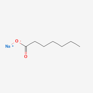 Chemical structure of Sodium heptanoate