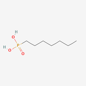 Chemical structure of Heptylphosphonic acid