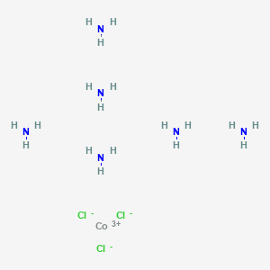 Chemical structure of Hexaaminecobalt trichloride