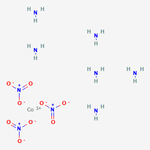 Chemical structure of Hexaamminecobalt(III)nitrate