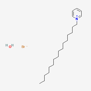 Chemical structure of Hexadecylpyridinium bromide monohydrate