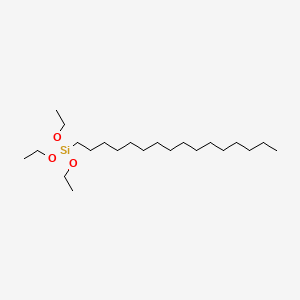 Chemical structure of Hexadecyltriethoxysilane