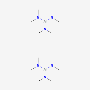Chemical structure of Hexakis(dimethylamino)dialuminum