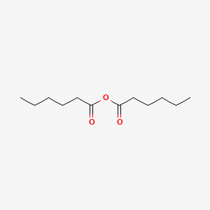 Chemical structure of Hexanoic anhydride