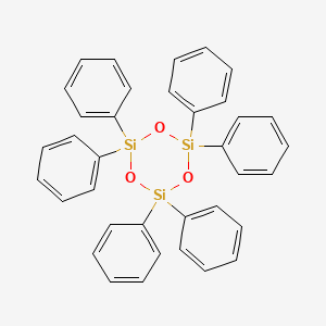 Chemical structure of Hexaphenylcyclotrisiloxane