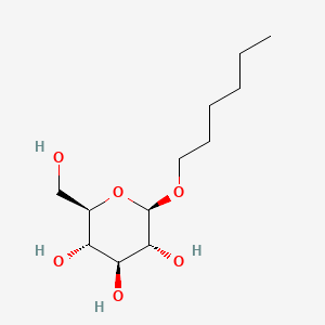 Chemical structure of Hexyl β-D-glucopyranoside