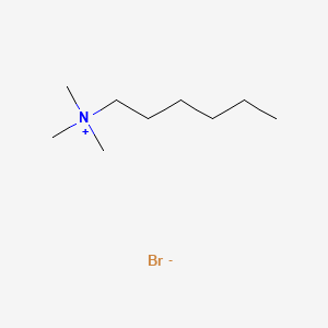 Chemical structure of Hexyltrimethylammonium Bromide