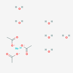 Chemical structure of Holmium acetate hydrate, 99·90%