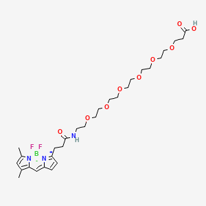 Chemical structure of Bodipy FL-peg6-cooh