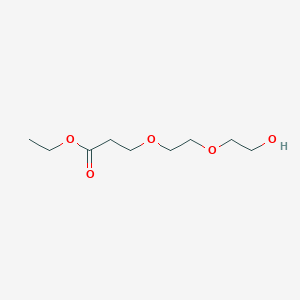 Chemical structure of Hydroxy-peg3-ethyl ester