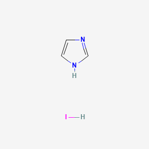 Chemical structure of 1H-Imidazole, monohydriodide