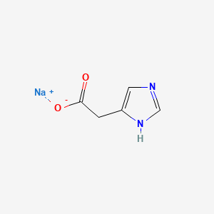 Chemical structure of Imidazoleacetic acid (sodium)