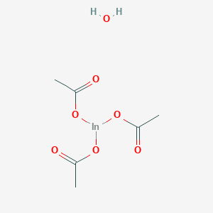 Chemical structure of Indium(iii) acetate hydrate