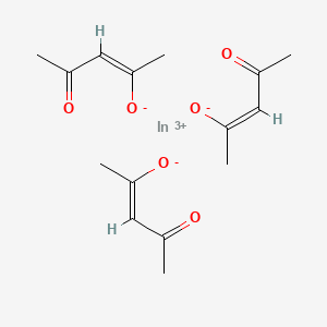 Chemical structure of Indium(III) acetylacetonate