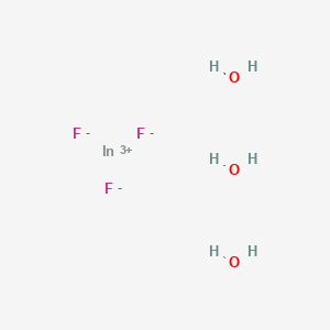 Chemical structure of Indium(III) fluoride trihydrate