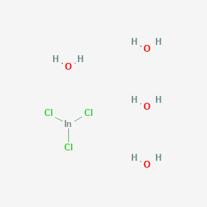 Chemical structure of Indium chloride tetrahydrate