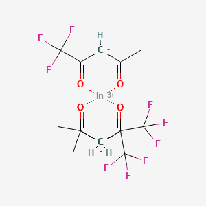Chemical structure of Indium(III)trifluoroacetylacetonate