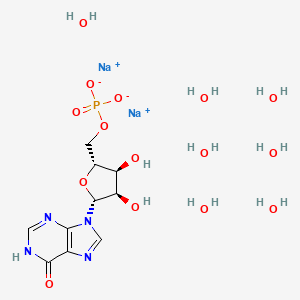 Chemical structure of Inosine-5'-monophosphate Disodium Salt heptahydrate