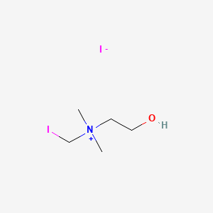 Chemical structure of Iodocholine iodide