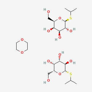 Chemical structure of IPTG (hemidioxane)