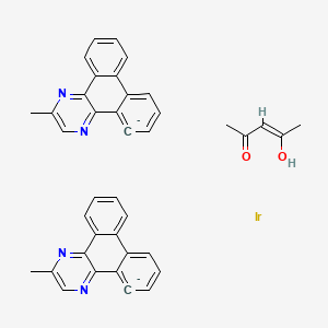 Chemical structure of Ir(MDQ)2(acac)