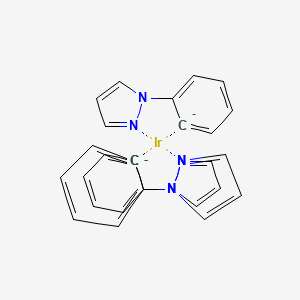 Chemical structure of Ir(ppz)3 , Tris(phenylpyrazole)IridiuM