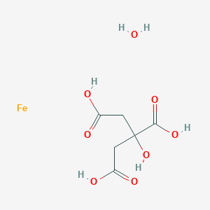 Chemical structure of Iron(III) citrate hydrate