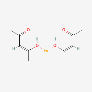 Chemical structure of Iron(II) acetylacetonate